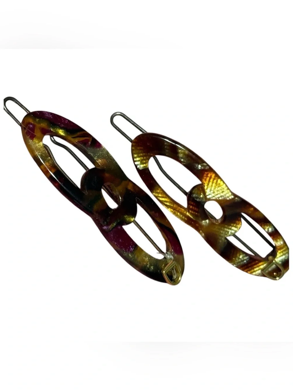 Sold/ Devisage Lux Vintage French Barrettes circa 1980’s, Handmade in Paris